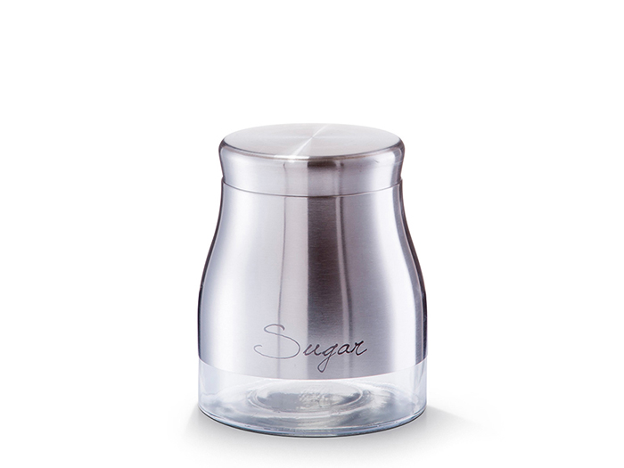 zeller-sugar-stainless-steel-and-glass-storage-jar-900ml-8cm-x-14-5cm