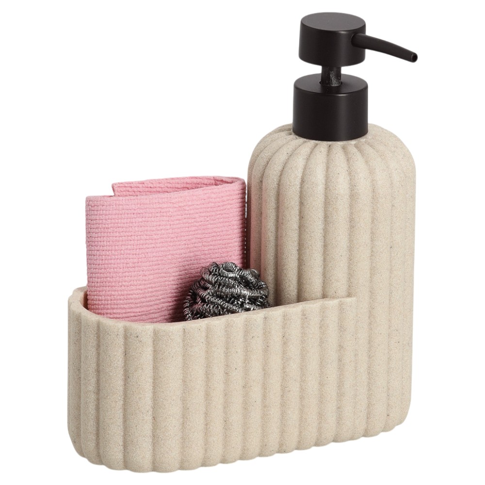 zeller-polyresin-sink-organiser-beige