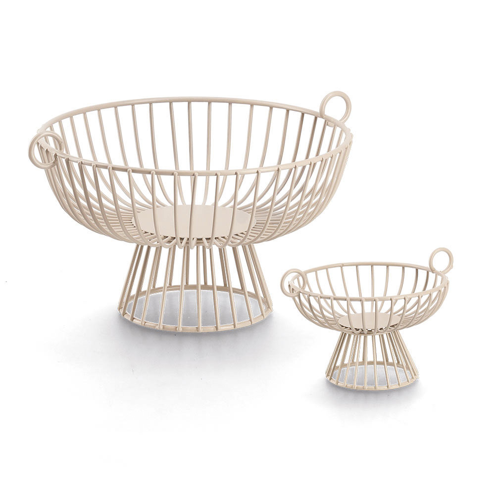 zeller-metal-fruit-basket-beige-24-5cm-x-15cm