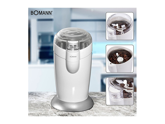 bomann-electric-coffee-grinder-white-grey-40g-120w