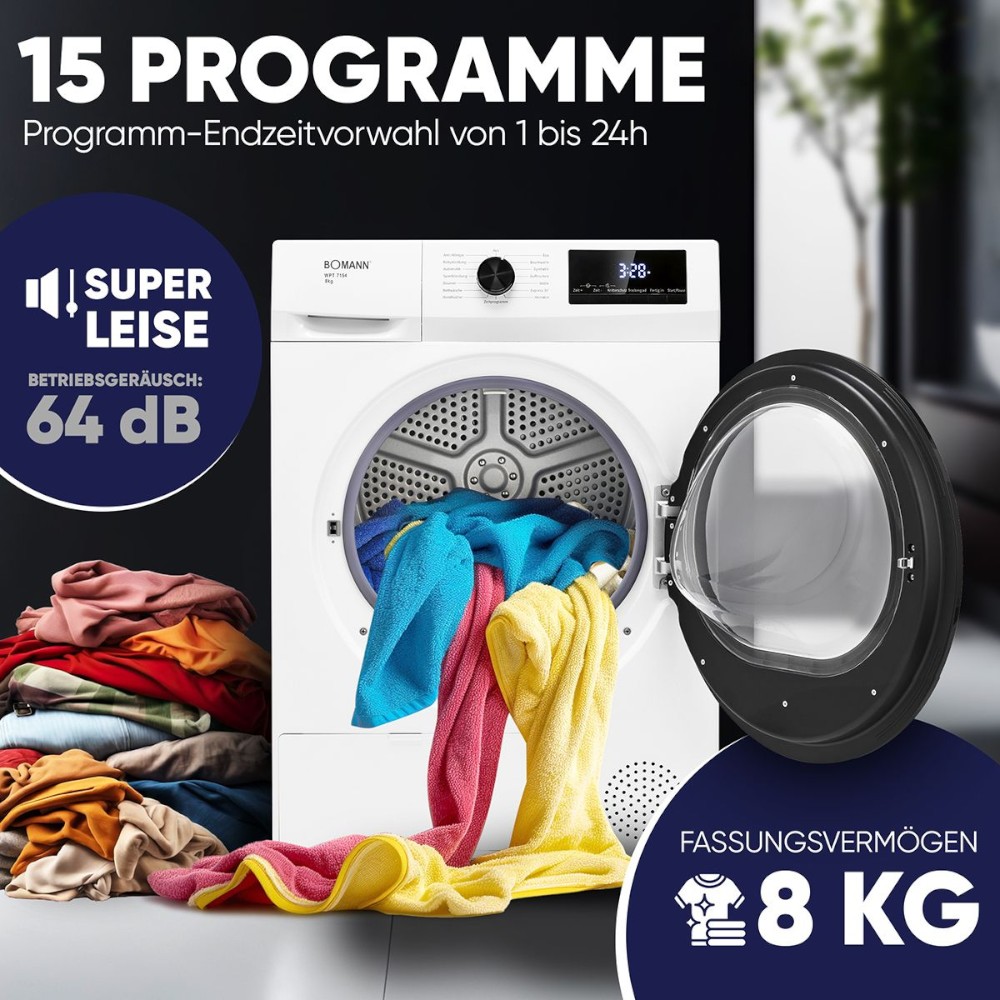 bomann-heat-pump-tumble-dryer-8kg
