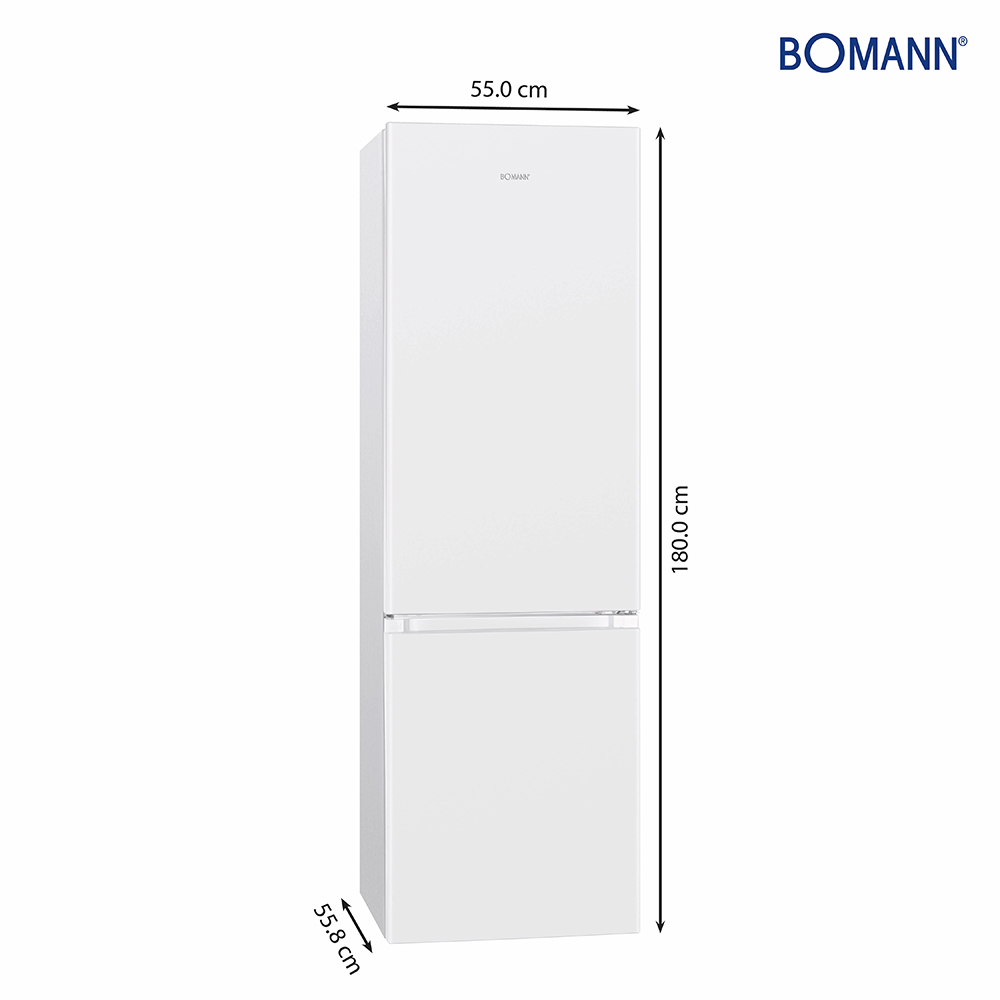 bomann-kg-184-1-fridge-freezer-white-264l