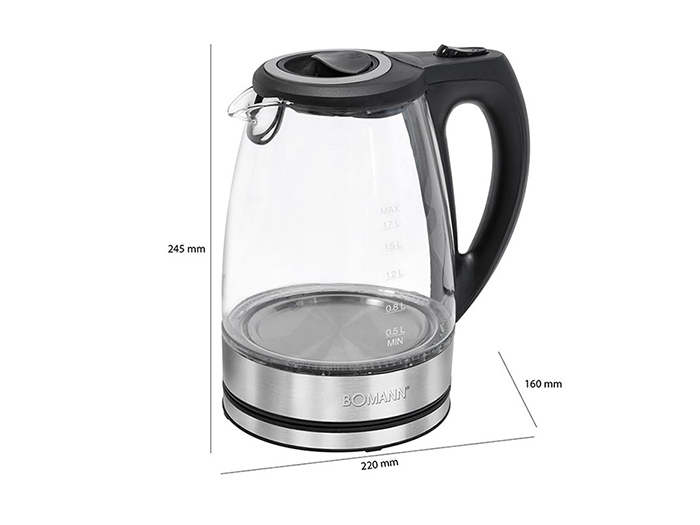 bomann-electric-glass-kettle-1-7l-2200w