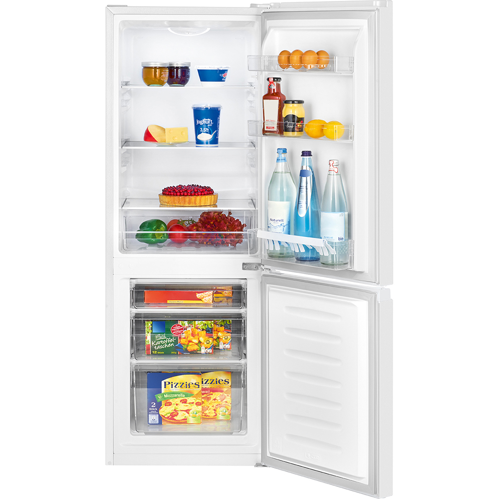 bomann-kg-320-2-free-standing-fridge-freezer-white-175l