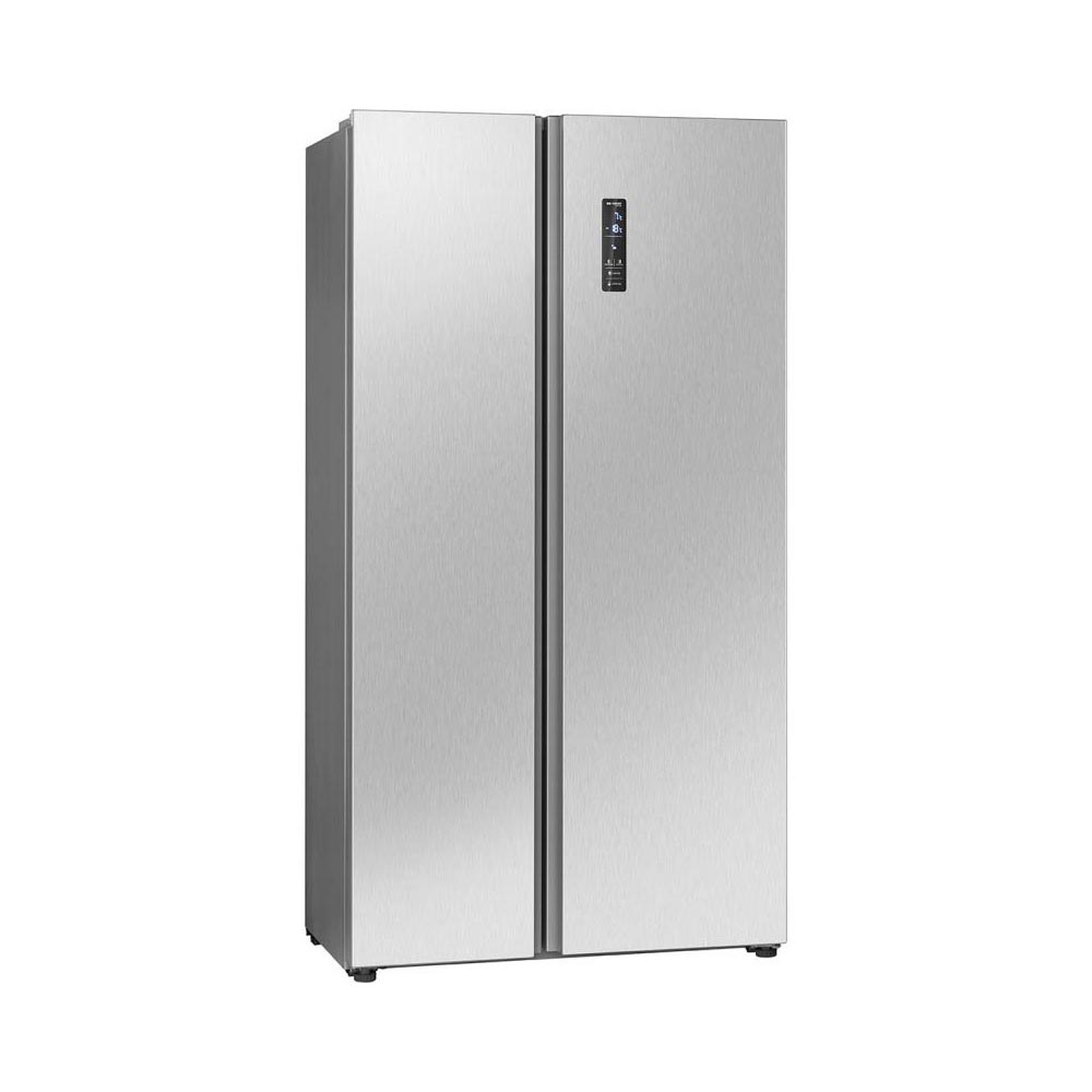 bomann-sbs7344-free-standing-side-by-side-combi-fridge-freezer-silver-442l