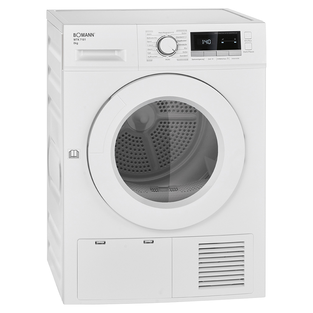 bomann-wtk7181-condenser-dryer-white-8kg