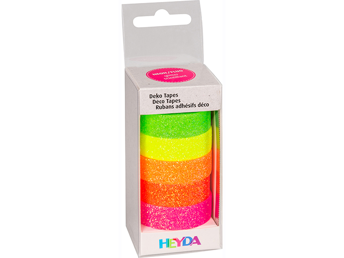 neon-glitter-decorative-tape-5-pieces-multi-colour-5m