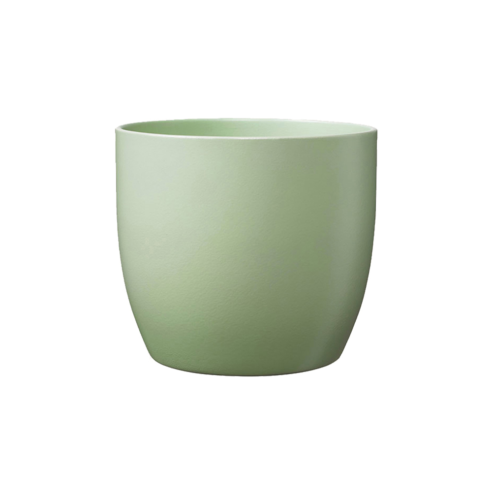 basel-fashion-round-flower-pot-linden-green-matte-19cm