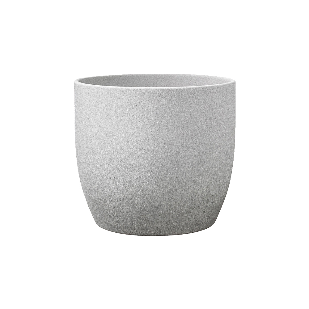basel-stone-effect-round-flower-pot-light-grey-19cm