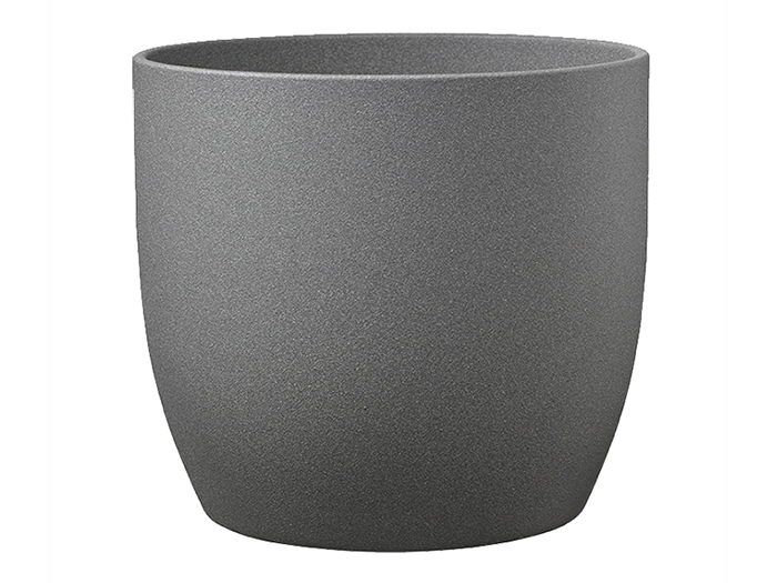 basel-stone-effect-ceramic-round-flower-pot-dark-grey-13cm