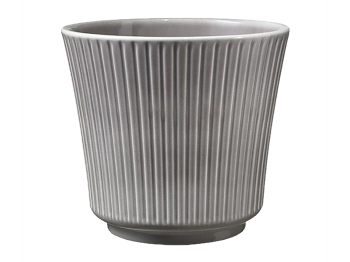 delphi-ceramic-vase-shaped-round-flower-pot-gloss-grey-16cm