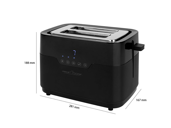 proficook-2-slice-toaster-with-bread-grill-touch-screen-black-920w