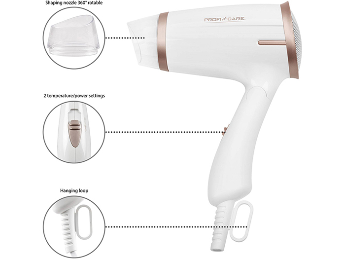 proficare-folding-hair-dryer-white-1400w