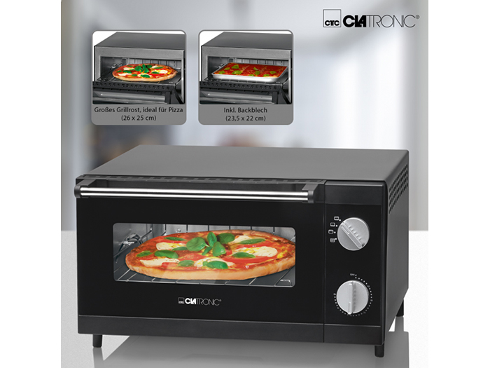 clatronic-multi-table-top-pizza-oven-black-1000w