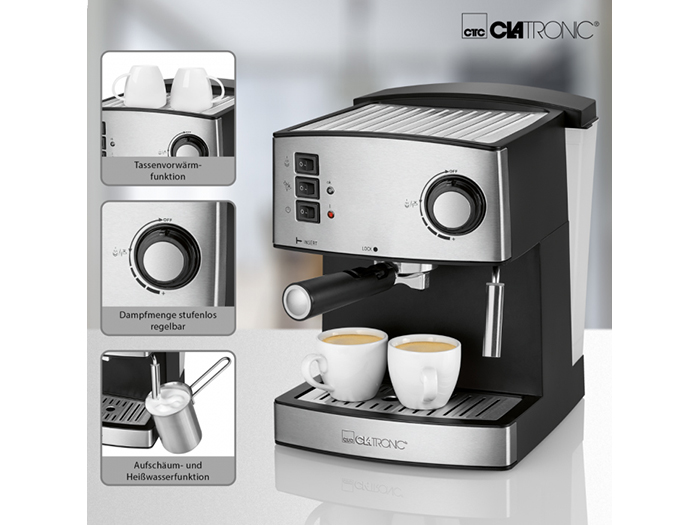 clatronic-2-cups-espresso-machine-850w