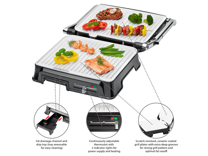 clatronic-contact-grill-stainless-steel-black-2000w