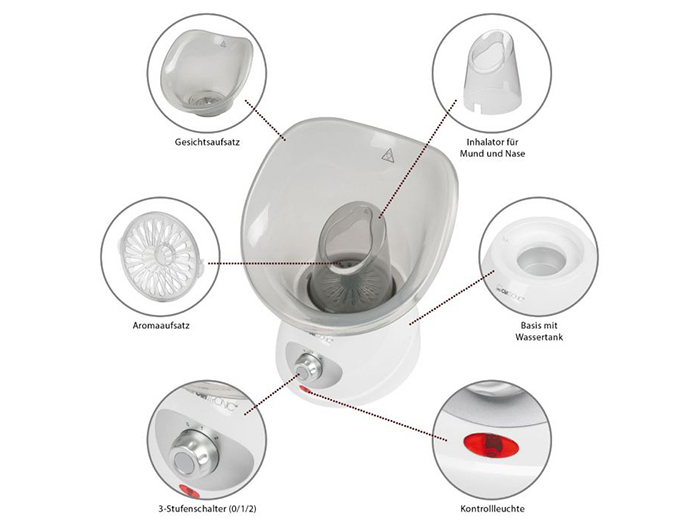 clatronic-facial-sauna-white-130w