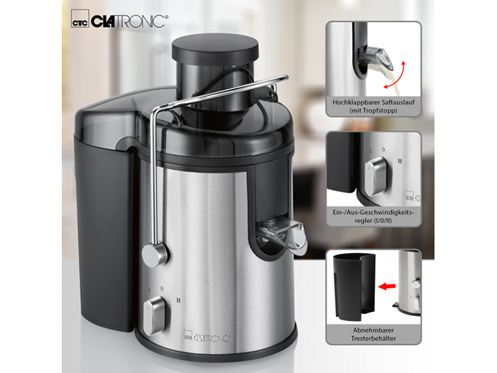clatronic-automatic-juicer-stainless-steel-black-1-5l-400w