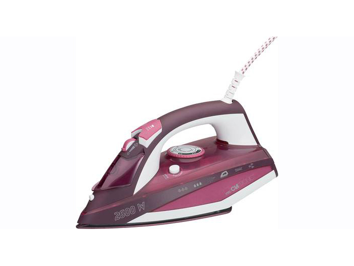 clatronic-ceramic-soleplate-steam-iron-pink-2600w