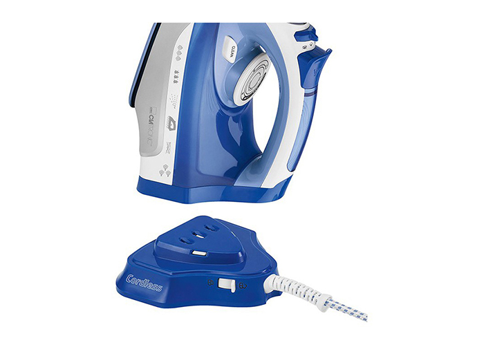 clatronic-cordless-ceramic-soleplate-steam-iron-blue-2400w