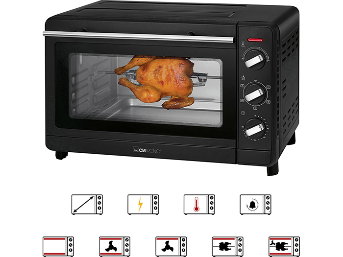 clatronic-multi-purpose-table-top-oven-black-1500w