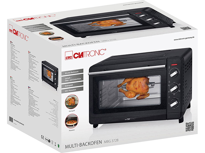 clatronic-multi-purpose-table-top-oven-black-1500w