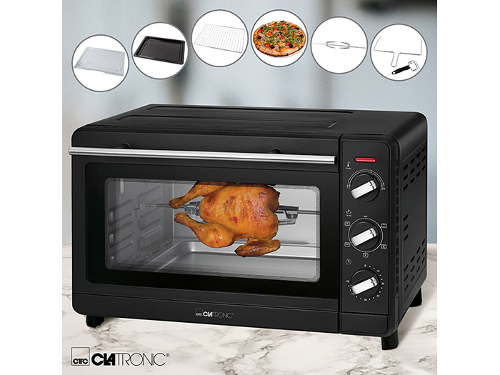 clatronic-multi-purpose-table-top-oven-black-1500w