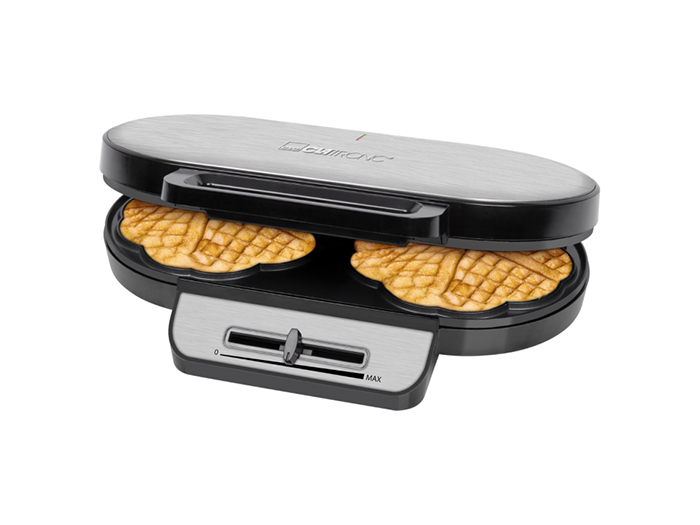 clatronic-waffle-maker-stainless-steel-black-1200w