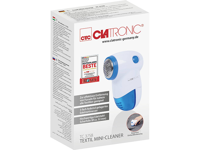 clatronic-battery-operated-lint-shaver-white-blue