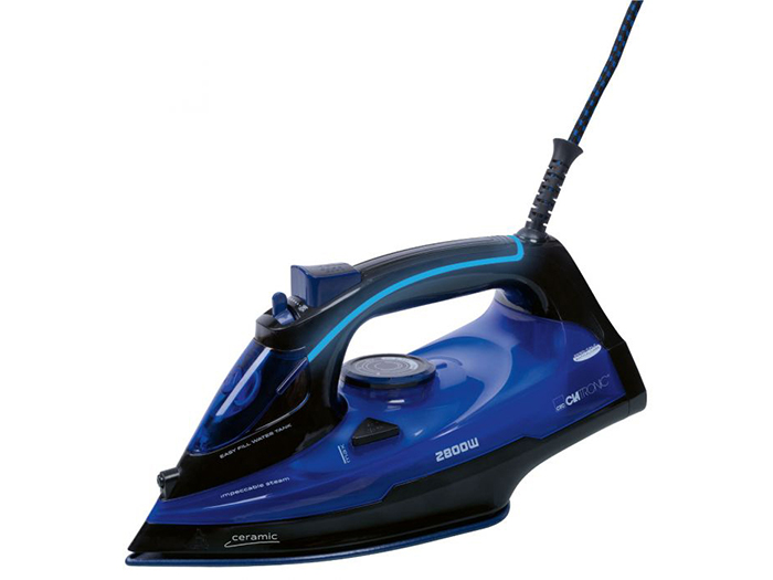 clatronic-ceramic-soleplate-steam-iron-black-blue-2800w