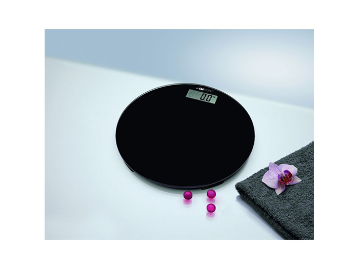 clatronic-electronic-glass-round-bathroom-scales-black-150kg