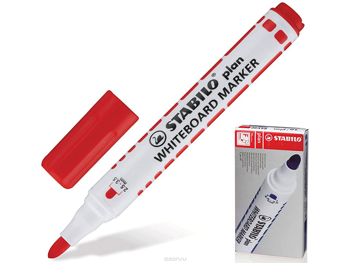 stabilo-whiteboard-marker-red
