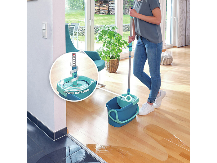 leifheit-clean-twist-disc-ergo-mop-and-bucket-set