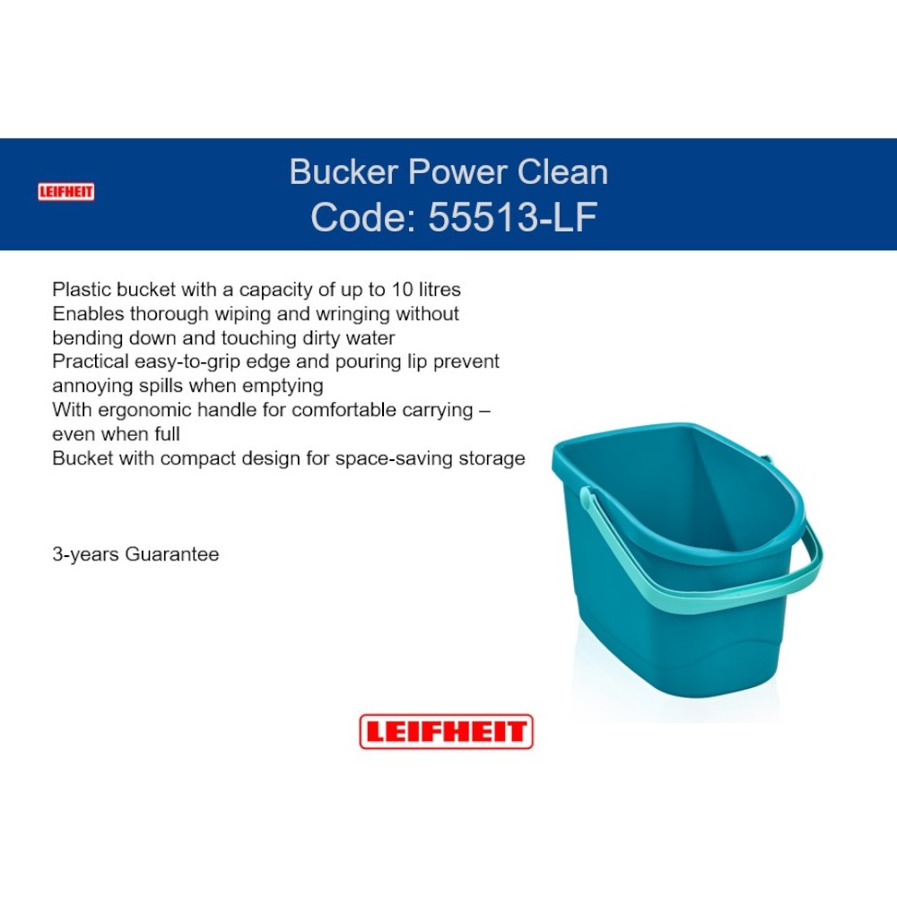 leifheit-bucket-power-clean-blue