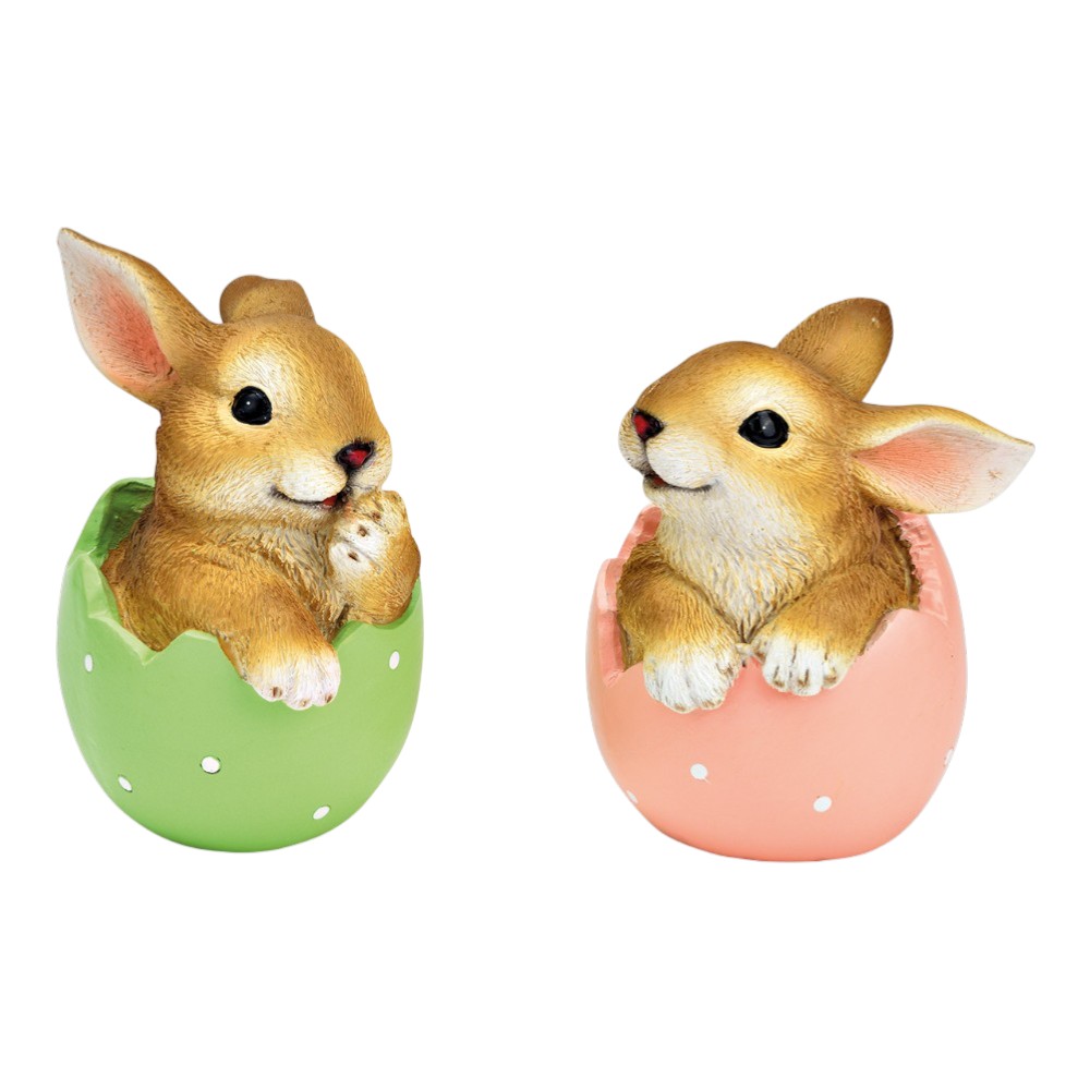 easter-rabbit-in-egg-display-stand-polyresin-2-assorted-colours