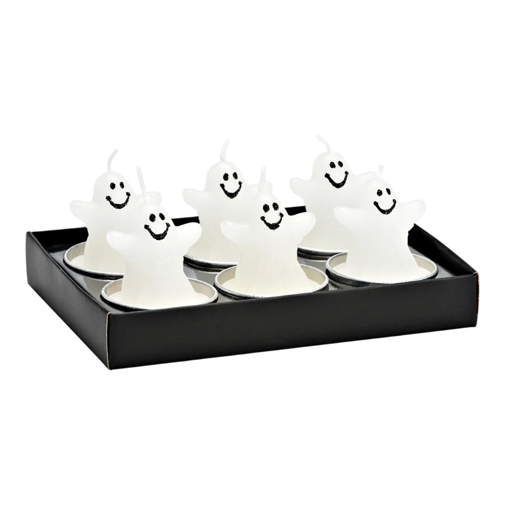 halloween-tea-lights-wax-set-of-6-ghosts-white-4-cm-x-4-cm-x-5-cm