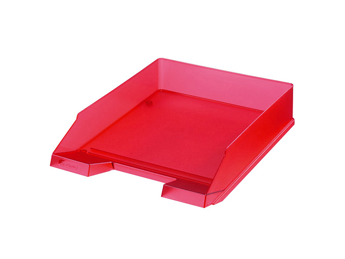 herlitz-a4-plastic-filing-tray-in-translucent-red