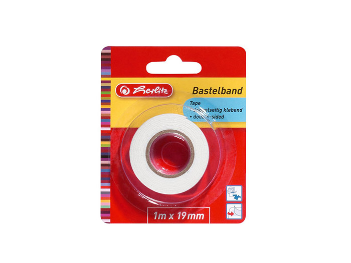 herlitz-white-foam-mounting-tape-1m-x-19-mm