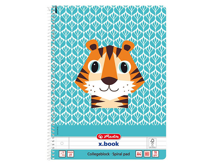 herlitz-cute-animals-tiger-spiral-pad-a4-80-pages