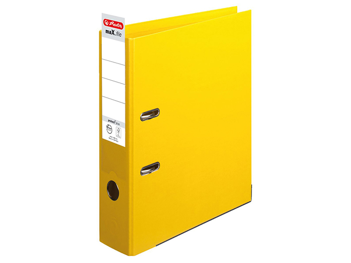 herlitz-yellow-max-a4-protect-arch-lever-file-500