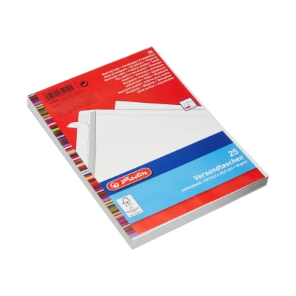 mailing-bag-c5-90g-peel-and-seal-white-25-pieces