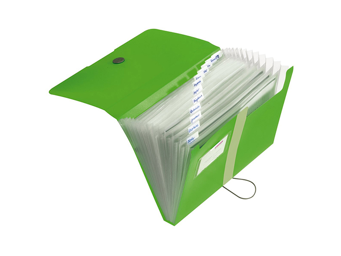 herlitz-a4-expanding-folder-green-12-slots
