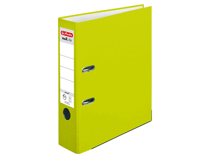 herlitz-neon-green-max-a4-protect-arch-lever-file