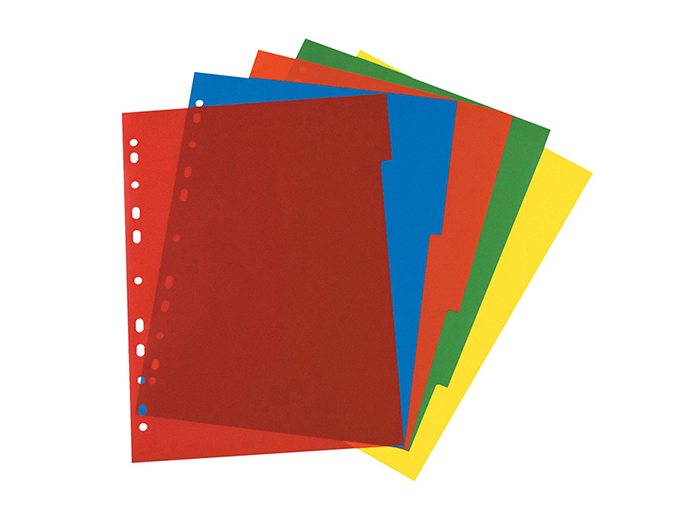 herlitz-a4-plastic-dividers-set-of-5-pieces