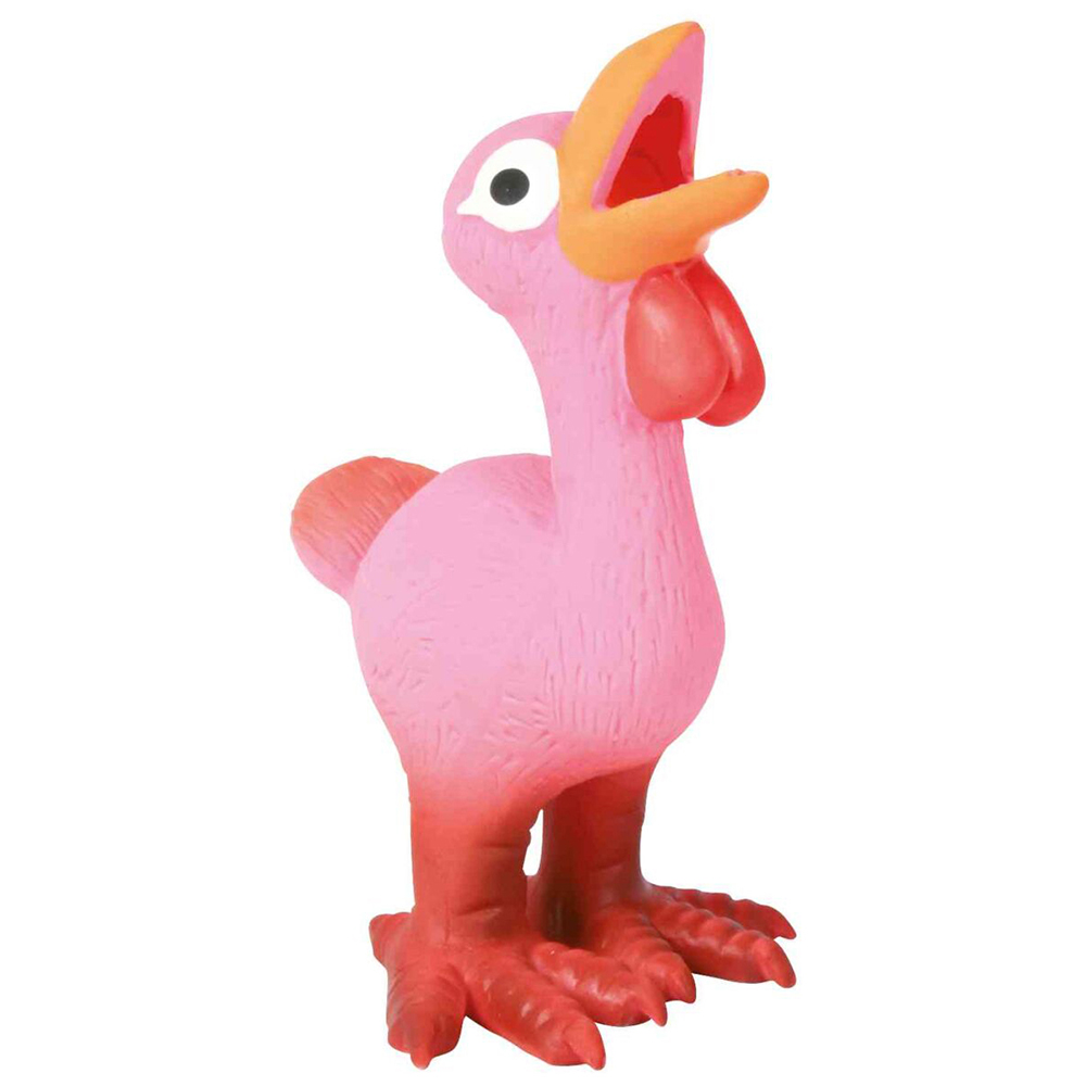trixe-latex-hen-dog-toy-14cm