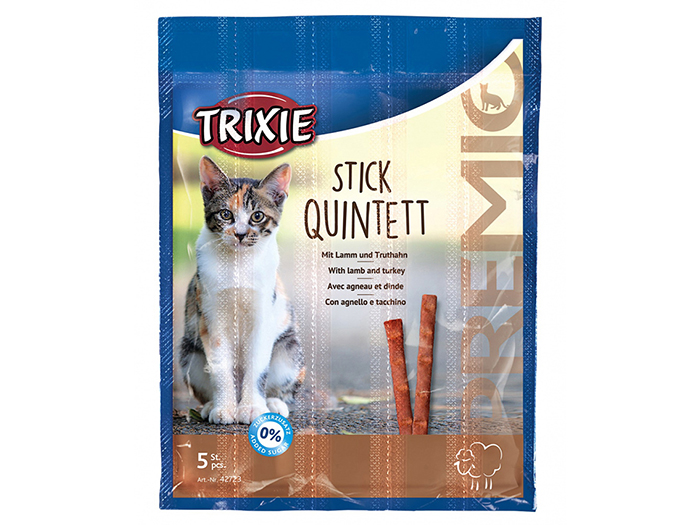 trixie-premio-stick-quintett-lamb-and-turkey-5-pieces-cat-treats-40-grams