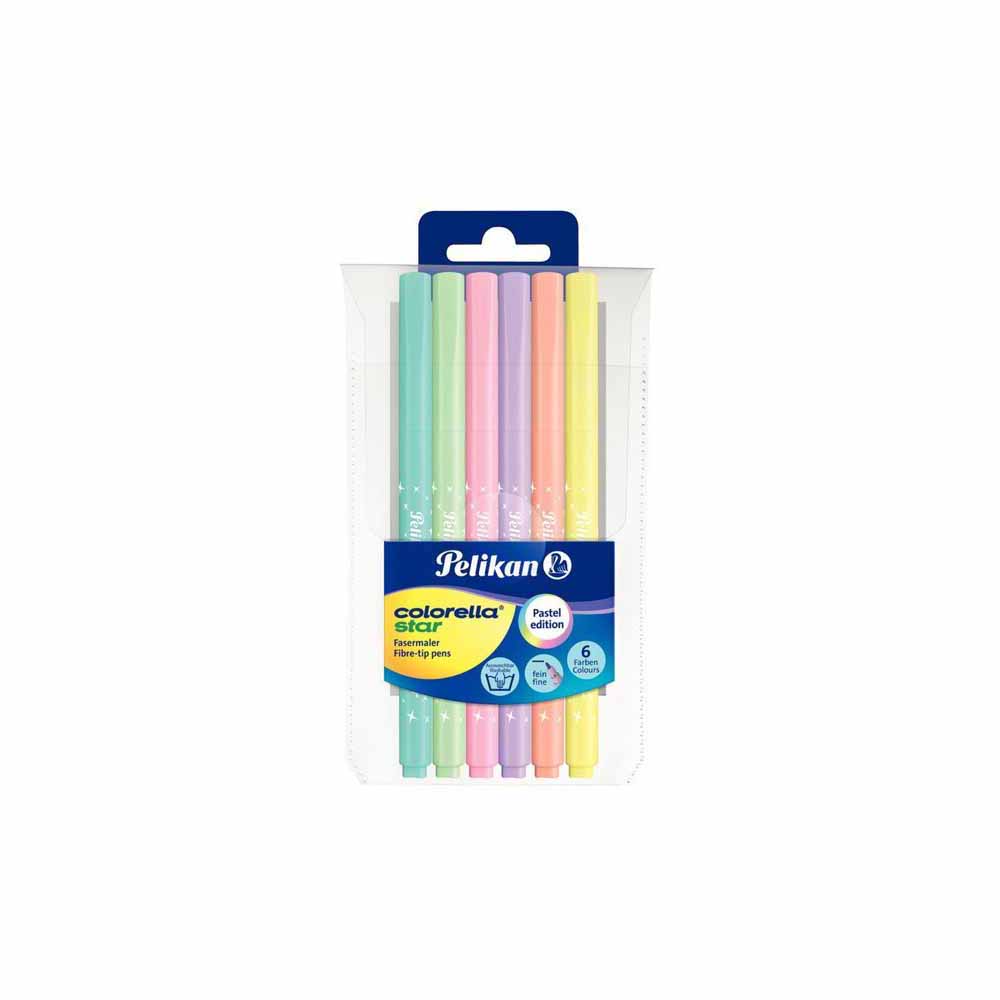 pelikan-star-markers-pastel-colours-pack-of-6-pieces