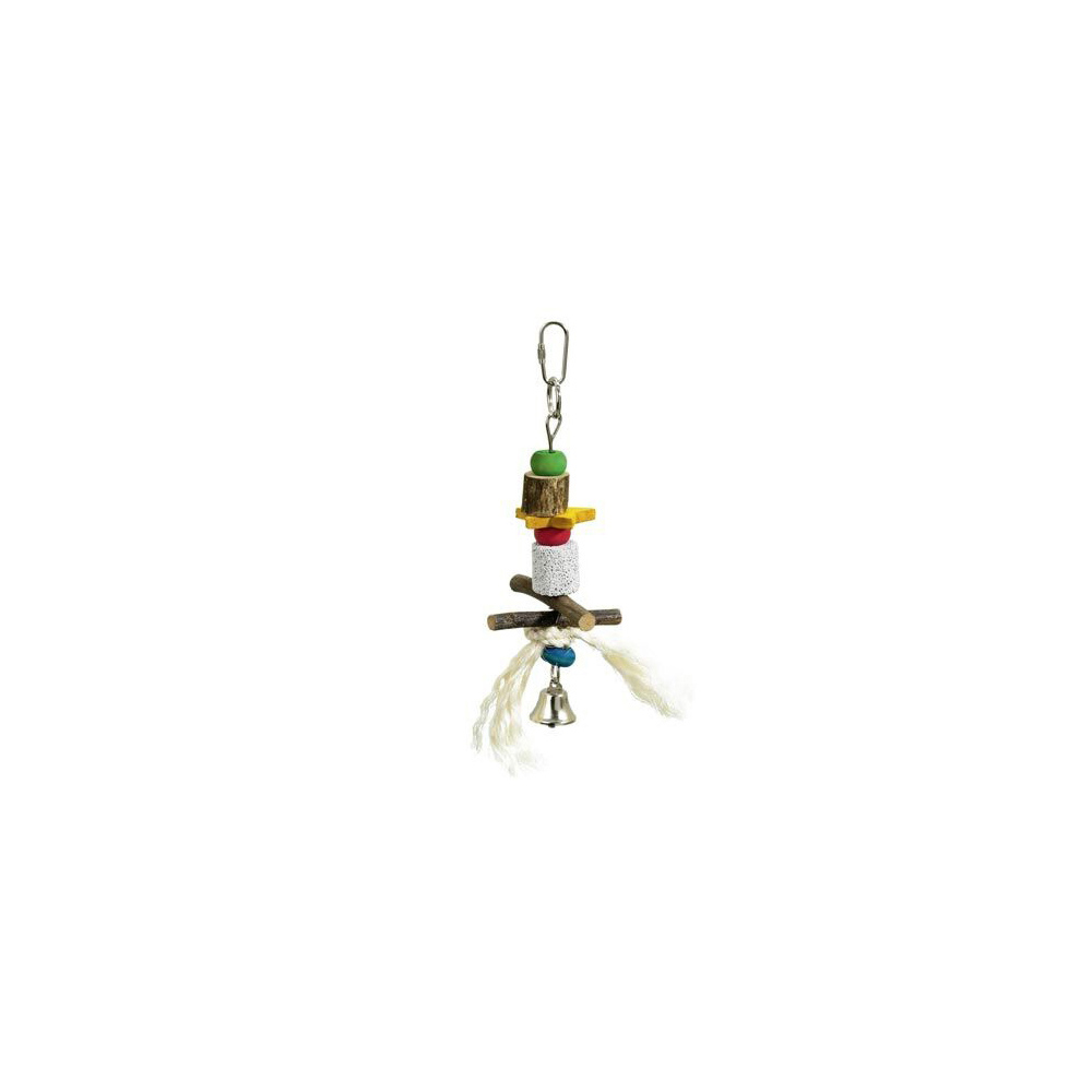pet-toy-lava-wood-and-rope-with-bell-for-birds-27-cm