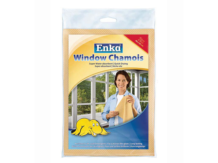 enka-window-chamois-cloth-pack-of-2-pieces-40cm-x-35cm