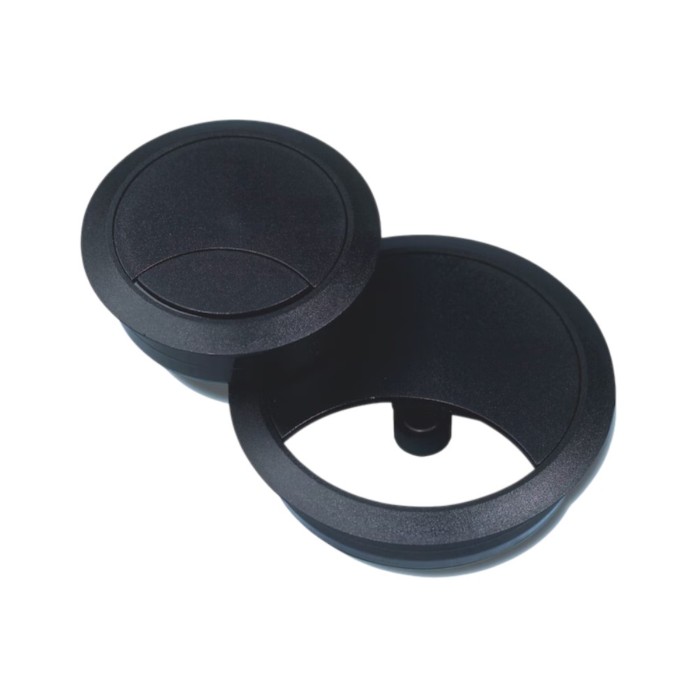 wurth-round-cable-outlet-80mm-black